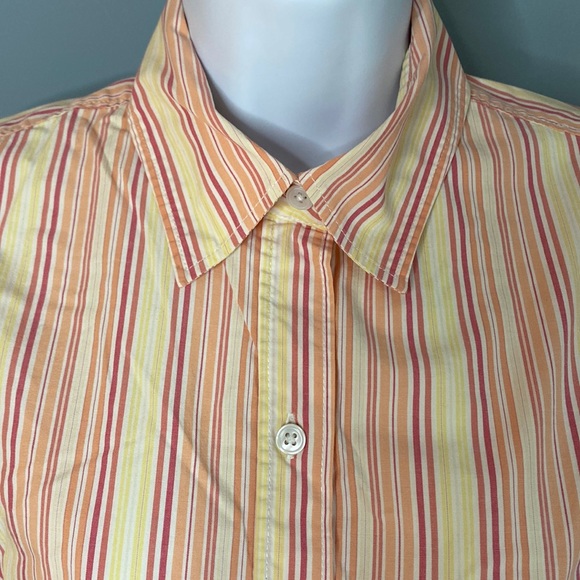 Gap Stretch candy strip button down shirt 8 - Picture 2 of 5